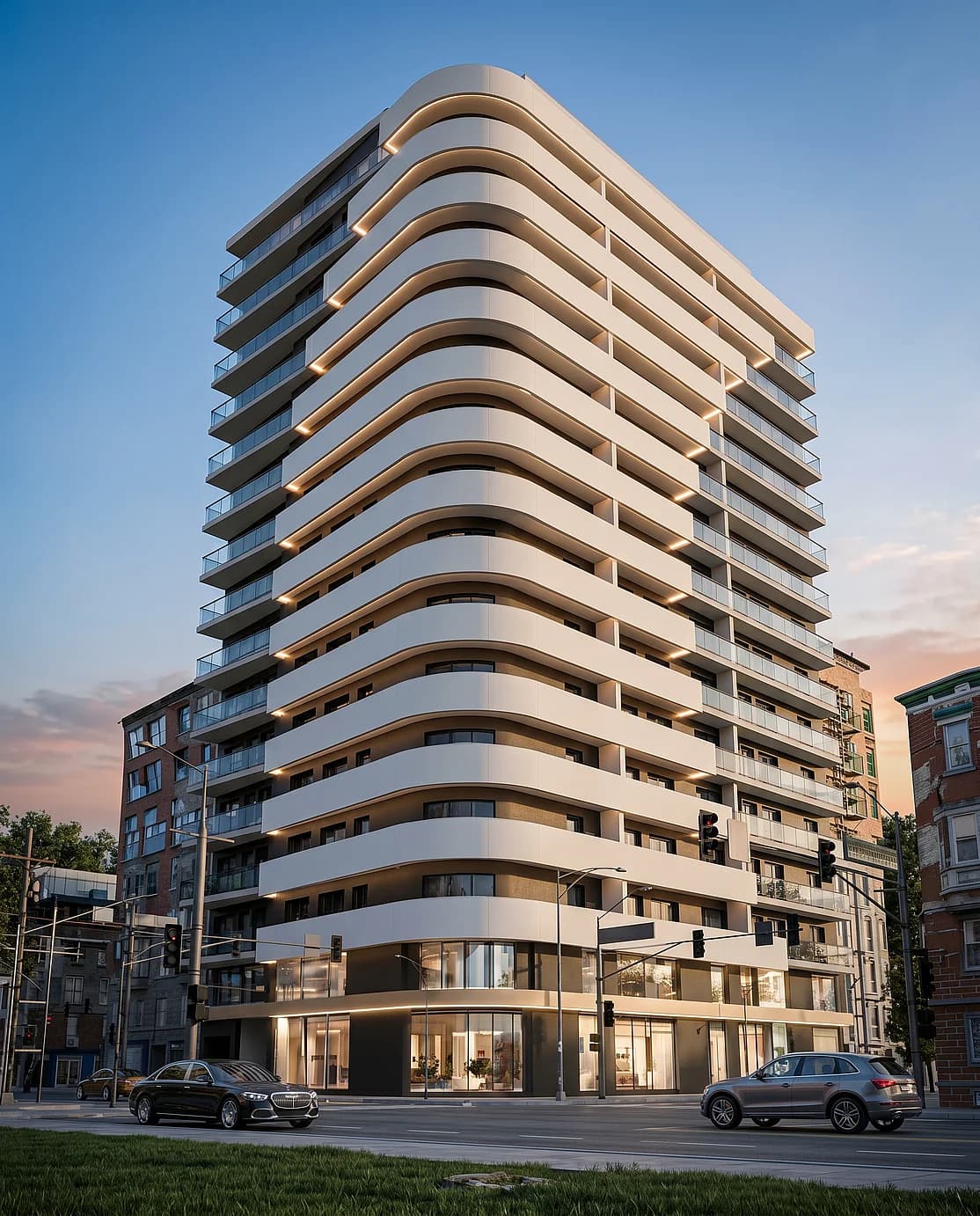 Aurora Tower — vue verticale